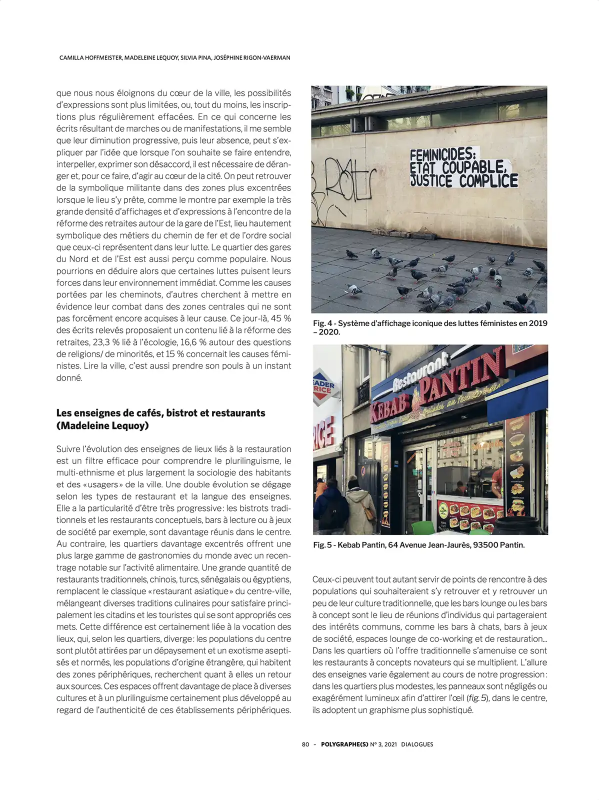 Cartographie réalisée pour accompagner un article oublié dans la revue Polygraphe
